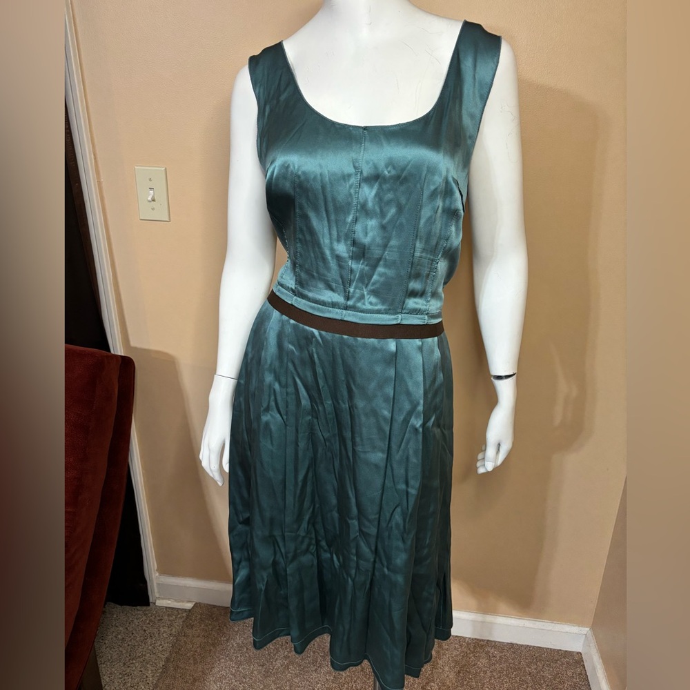 Dolce & Gabbana Teal Midi Dress